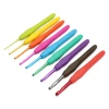 Amazon 14-piece colored TPR silicone soft-handle crochet set, commonly used sweater knitting tools, opp bag wholesale Item Picture